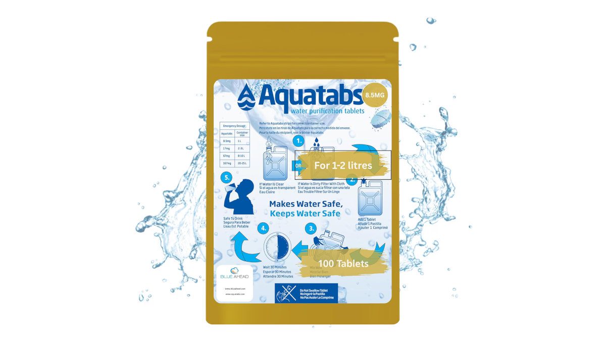 Aquatabs 8.5mg Water Purification Tablets