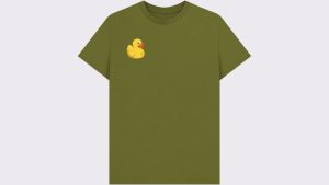 Keith's Duck T-shirt in Moss Green