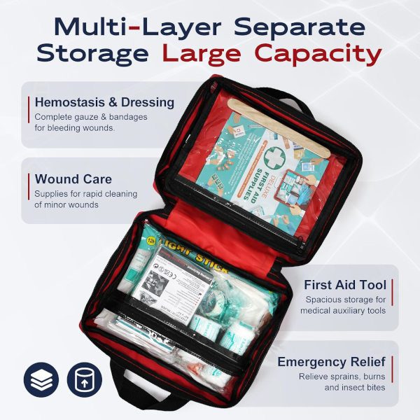 General Medi First Aid Kit Review: 309 Pieces, ISO Certified, Actually Complete | UK Prepper Hub Open General Medi 309-piece first aid kit showing the separate inner compartments for dressings, wound care and first aid tools