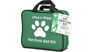 The One Step Pet First Aid Kit waterproof bag with zip