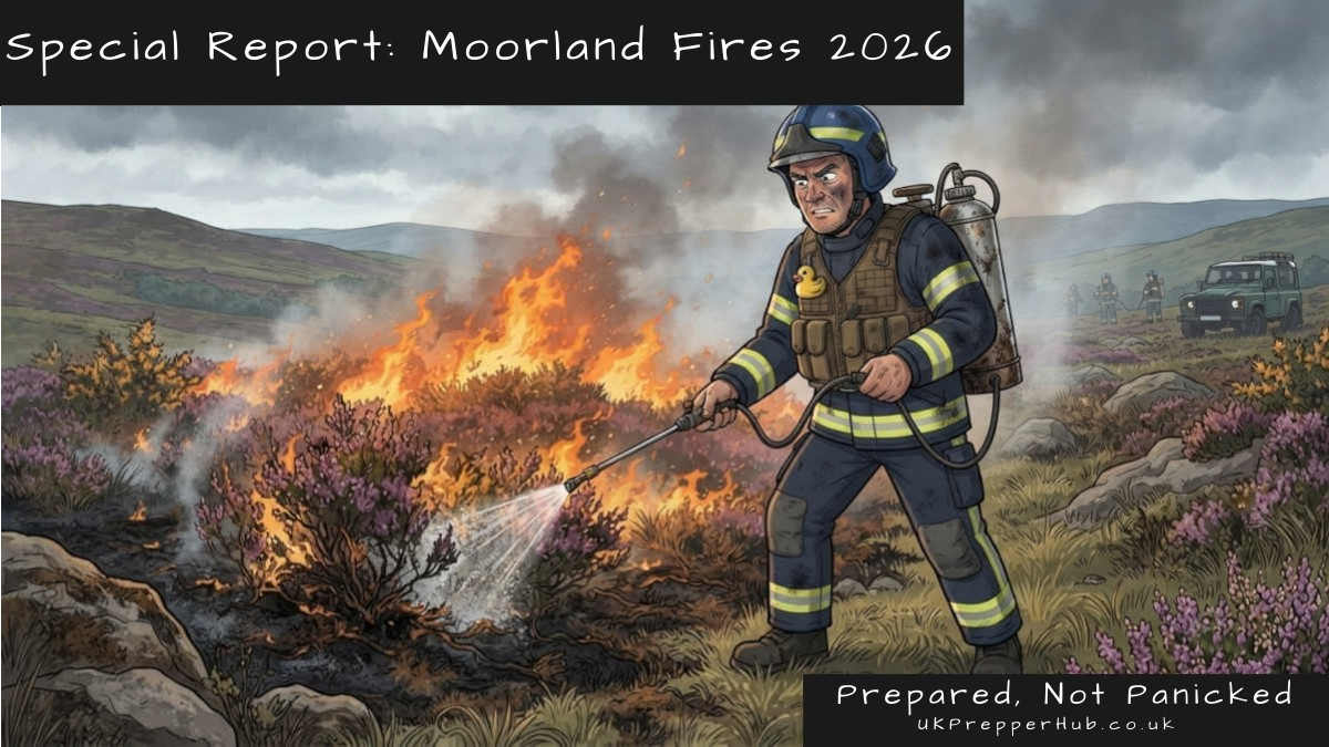 Keith the Prepper volunteers to fight moorland fires