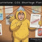 Chicken Licken pins Exercise Turnstone evidence to his conspiracy board about the UK CO2 shortage