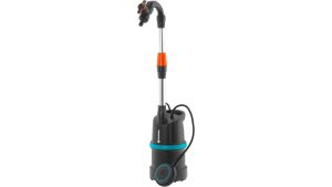 Gardena Rain Barrel Pump 4000/1 with Cable: Submersible Pressure Pump with Integrated Filter, Flow Rate 4000 l/h