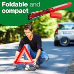 Winter Car Essentials: The Kit to Build Yourself (Not Buy in a Bag) | UK Prepper Hub Winter Car Essentials kit - Folding warning and breakdown triangle