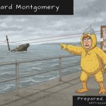 SS Richard Montgomery: Chicken Licken points at the wreck's masts in the Thames Estuary